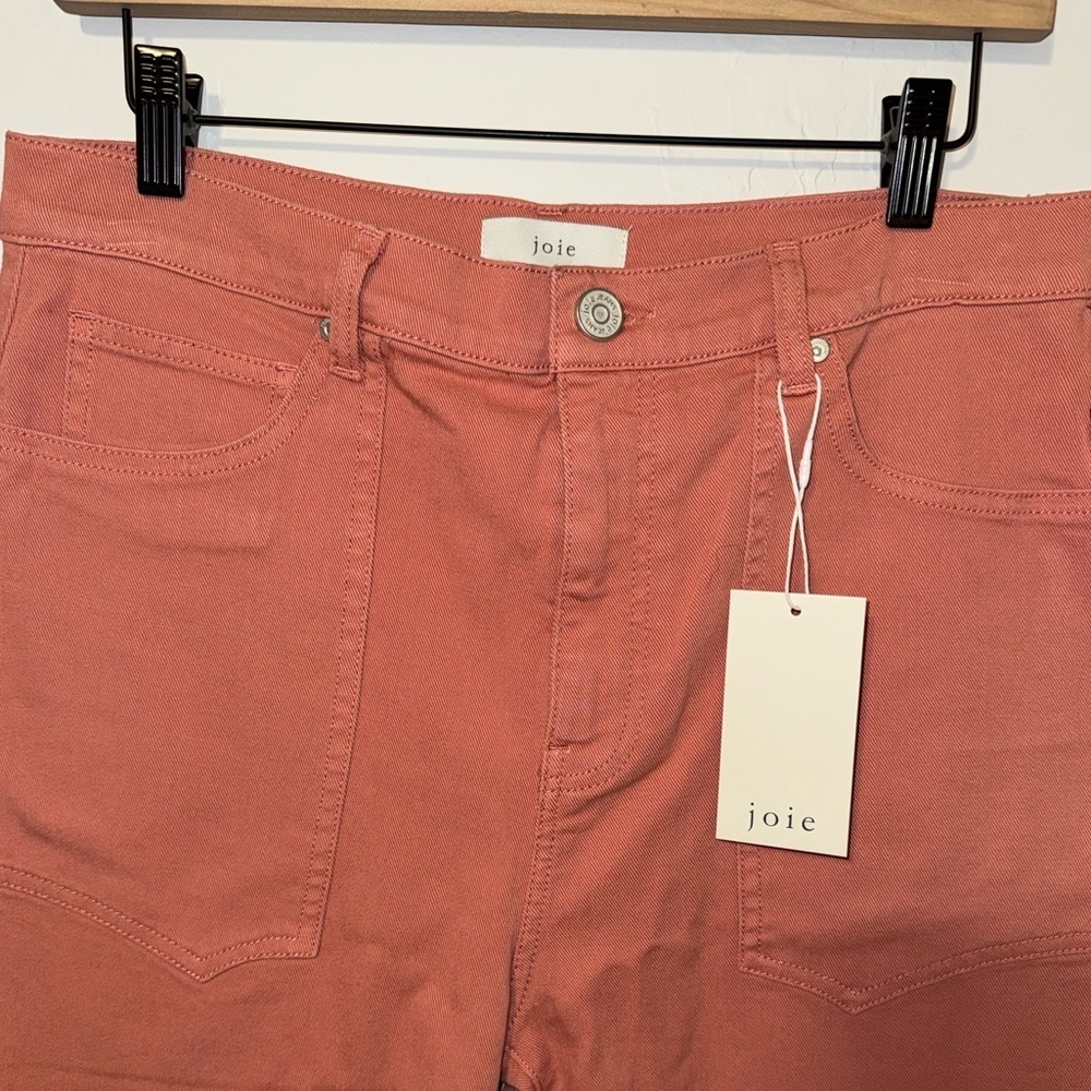 NEW Joie Women's Jeans size 31 or 12 style: Shally Color: Guava (light coral) - Picture 4 of 6